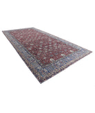 Heritage 9'0'' X 17'9'' Hand-Knotted Wool Rug 9'0'' x 17'9'' (150 X 210) / Red / Blue