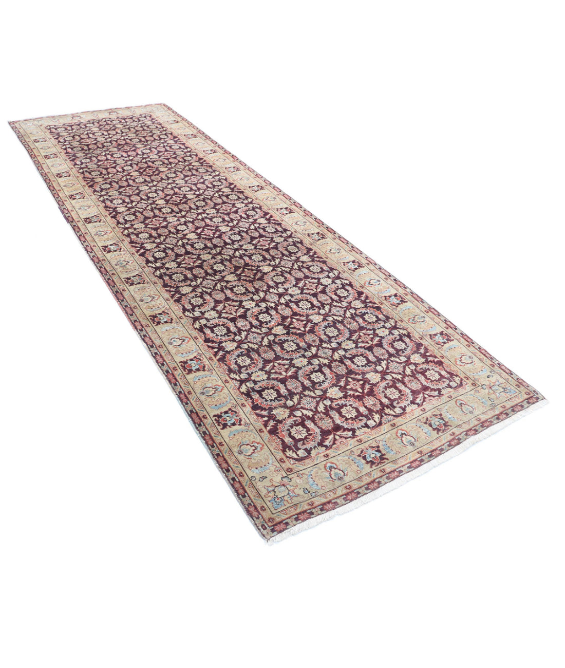 Heritage 3'11'' X 11'11'' Hand-Knotted Wool Rug 3'11'' x 11'11'' (188 X 288) / Beige / Brown