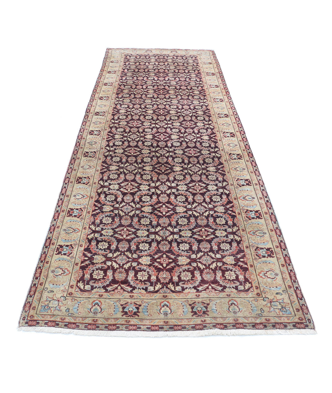 Heritage 3'11'' X 11'11'' Hand-Knotted Wool Rug 3'11'' x 11'11'' (188 X 288) / Beige / Brown