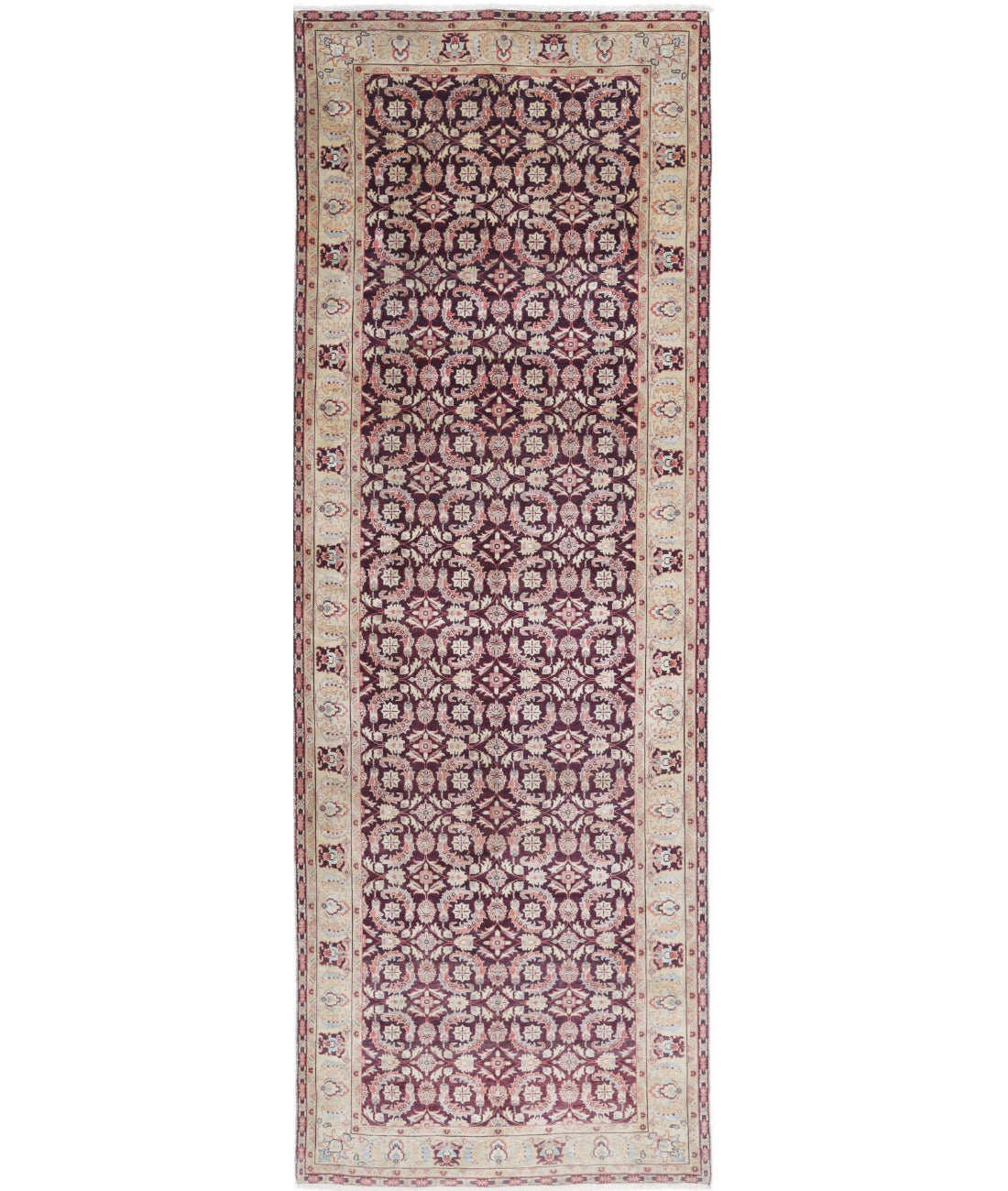 Heritage 3'11'' X 11'11'' Hand-Knotted Wool Rug 3'11'' x 11'11'' (188 X 288) / Beige / Brown