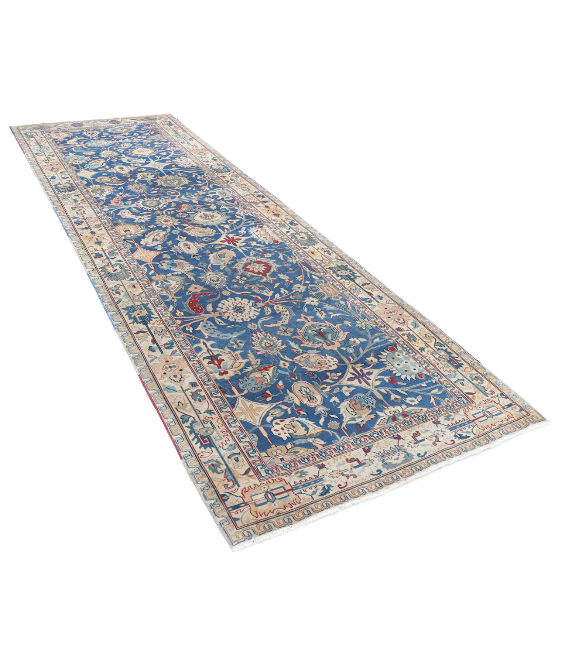 Heritage 4'0'' X 12'0'' Hand-Knotted Wool Rug 4'0'' x 12'0'' (60 X 125) / Blue / Ivory