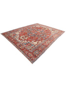 Heriz 9' 10" X 12' 2" Hand-Knotted Wool Rug 9' 10" X 12' 2" (300 X 371) / Red / Ivory