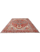 Heriz 9' 10" X 12' 2" Hand-Knotted Wool Rug 9' 10" X 12' 2" (300 X 371) / Red / Ivory