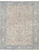 Heriz 7' 0" X 8' 11" Hand-Knotted Wool Rug 7' 0" X 8' 11" (213 X 272) / Taupe / Grey