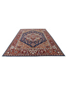 Heriz 8' 3" X 11' 4" Hand-Knotted Wool Rug 8' 3" X 11' 4" (251 X 345) / Blue / Red