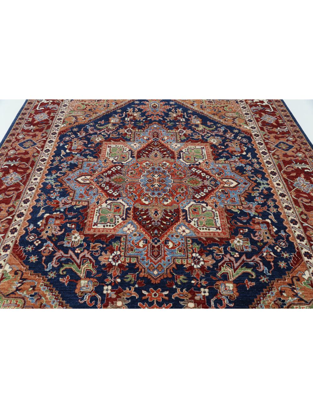 Heriz 8' 3" X 11' 4" Hand-Knotted Wool Rug 8' 3" X 11' 4" (251 X 345) / Blue / Red