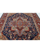 Heriz 8' 3" X 11' 4" Hand-Knotted Wool Rug 8' 3" X 11' 4" (251 X 345) / Blue / Red