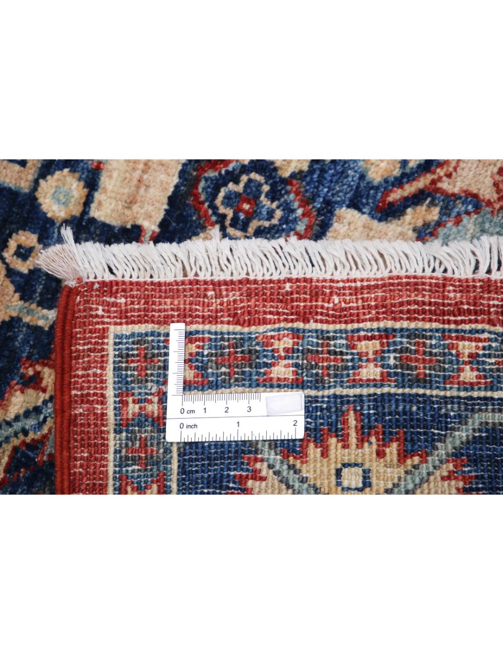 Heriz 4' 1" X 5' 7" Hand-Knotted Wool Rug 4' 1" X 5' 7" (124 X 170) / Blue / Red