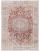 Heriz 7' 10" X 10' 10" Hand-Knotted Wool Rug 7' 10" X 10' 10" (239 X 330) / Red / Blue