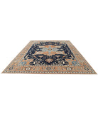 Heriz 10'1'' X 13'0'' Hand-Knotted Wool Rug 10'1'' x 13'0'' (303 X 390) / Blue / Rust