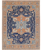 Heriz 10'1'' X 13'0'' Hand-Knotted Wool Rug 10'1'' x 13'0'' (303 X 390) / Blue / Rust
