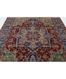Heriz 6'9'' X 9'8'' Hand-Knotted Wool Rug 6'9'' x 9'8'' (203 X 290) / Red / Blue