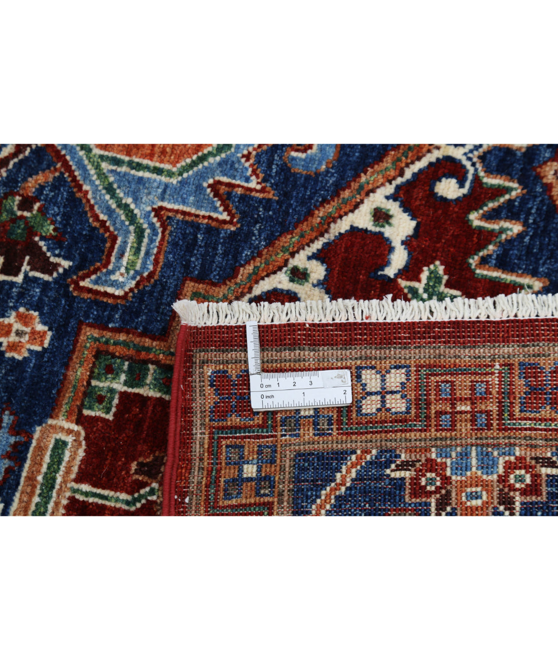 Heriz 6'9'' X 9'8'' Hand-Knotted Wool Rug 6'9'' x 9'8'' (203 X 290) / Red / Blue