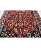 Heriz 8'0'' X 9'5'' Hand-Knotted Wool Rug 8'0'' x 9'5'' (240 X 283) / Red / Blue