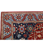 Heriz 8'0'' X 9'5'' Hand-Knotted Wool Rug 8'0'' x 9'5'' (240 X 283) / Red / Blue