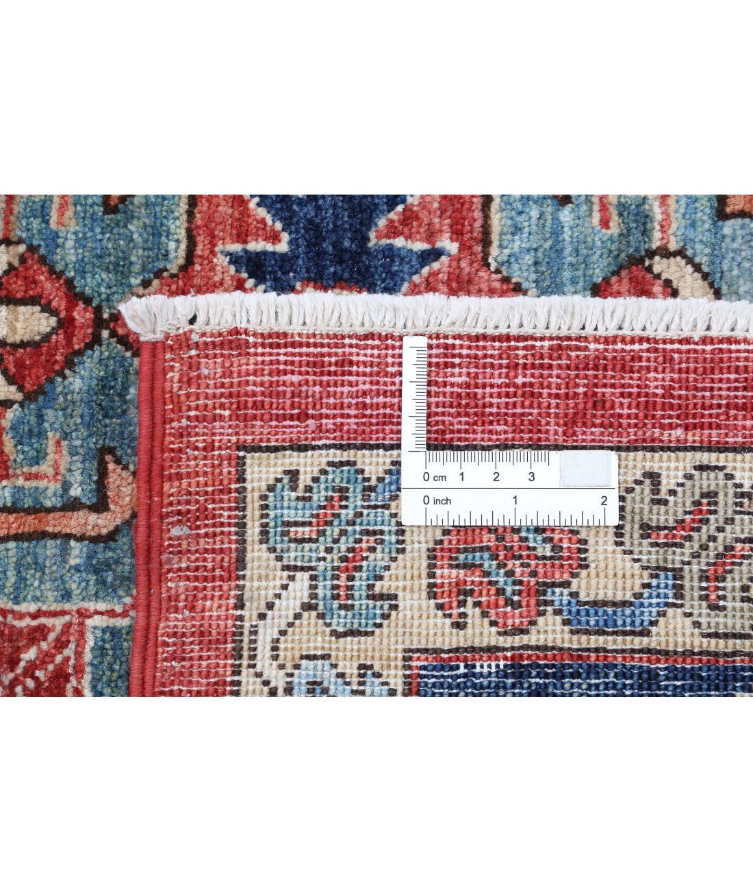 Heriz 9'0'' X 12'4'' Hand-Knotted Wool Rug 9'0'' x 12'4'' (270 X 370) / Red / Blue