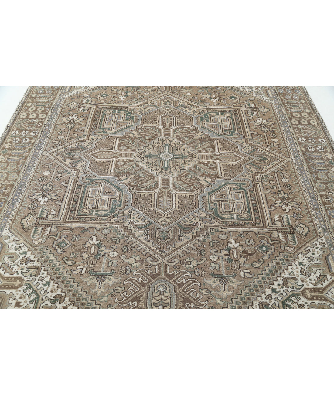Heriz 7'11'' X 10'8'' Hand-Knotted Wool Rug 7'11'' x 10'8'' (238 X 320) / Taupe / Taupe