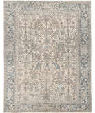 Heriz 6'10'' X 8'4'' Hand-Knotted Wool Rug 6'10'' x 8'4'' (205 X 250) / Ivory / Grey