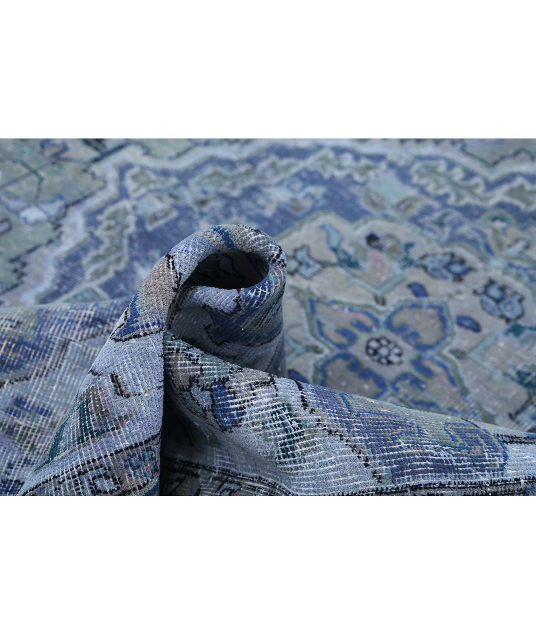 Heriz 6'1'' X 8'9'' Hand-Knotted Wool Rug 6'1'' x 8'9'' (183 X 263) / Blue / Blue