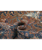 Heriz 10'6'' X 12'6'' Hand-Knotted Wool Rug 10'6'' x 12'6'' (315 X 375) / Tan / Blue