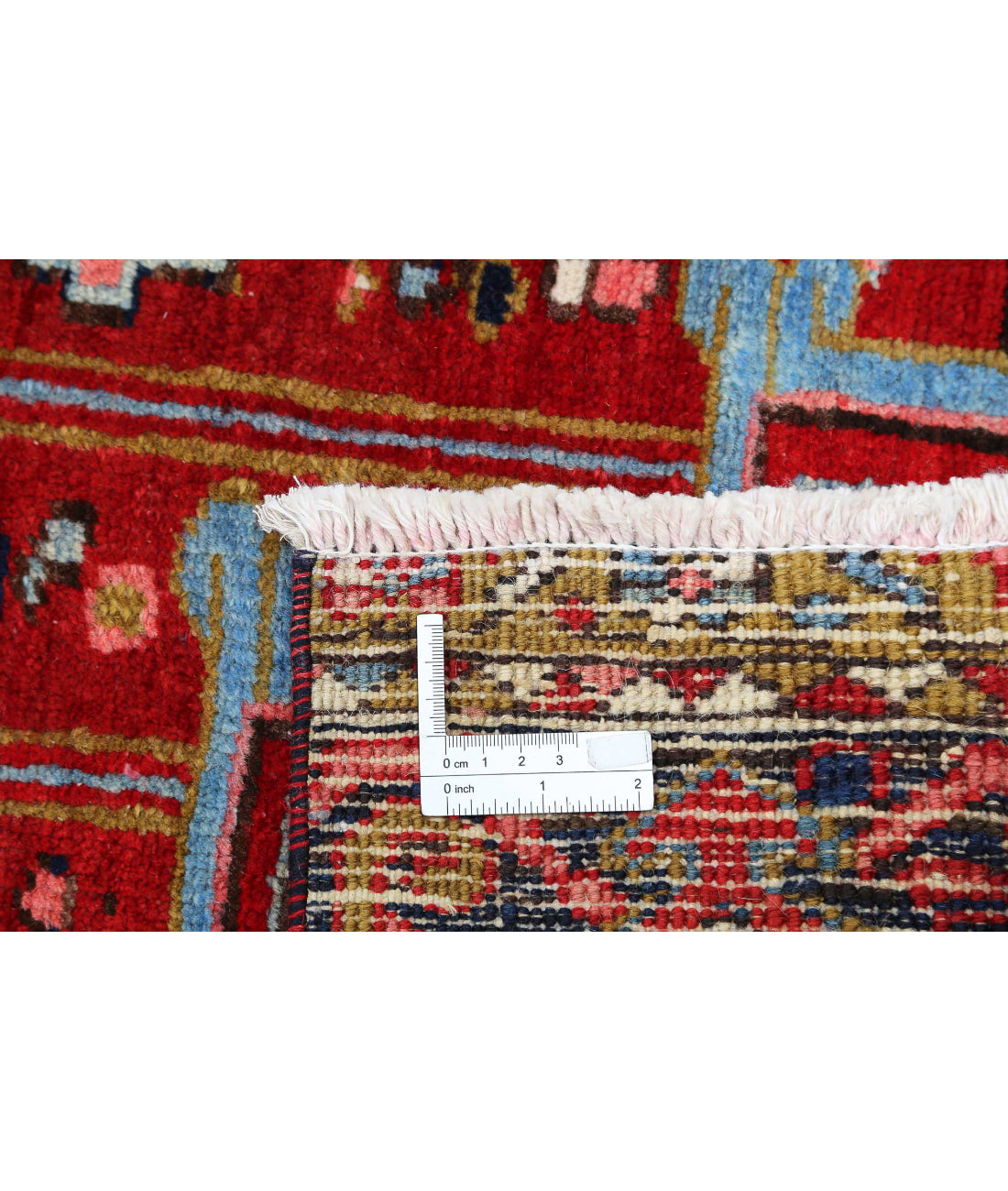 Heriz 8'9'' X 13'3'' Hand-Knotted Wool Rug 8'9'' x 13'3'' (263 X 398) / Red / Blue