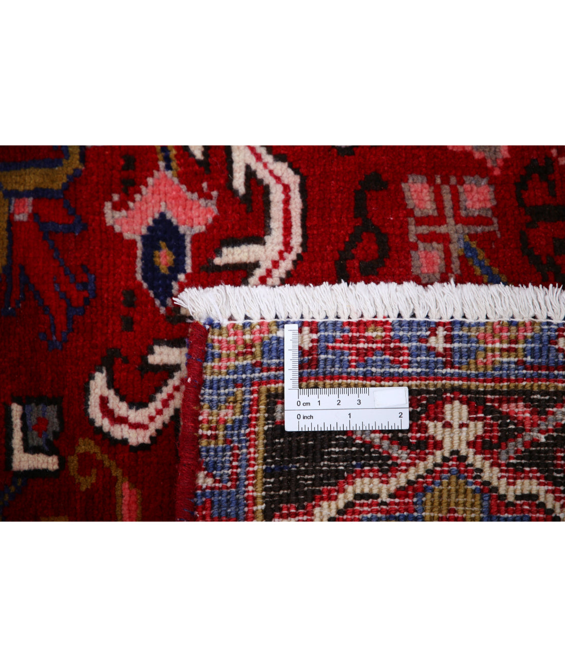 Heriz 8'1'' X 11'2'' Hand-Knotted Wool Rug 8'1'' x 11'2'' (243 X 335) / Red / Blue