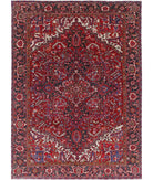 Heriz 8'1'' X 11'2'' Hand-Knotted Wool Rug 8'1'' x 11'2'' (243 X 335) / Red / Blue