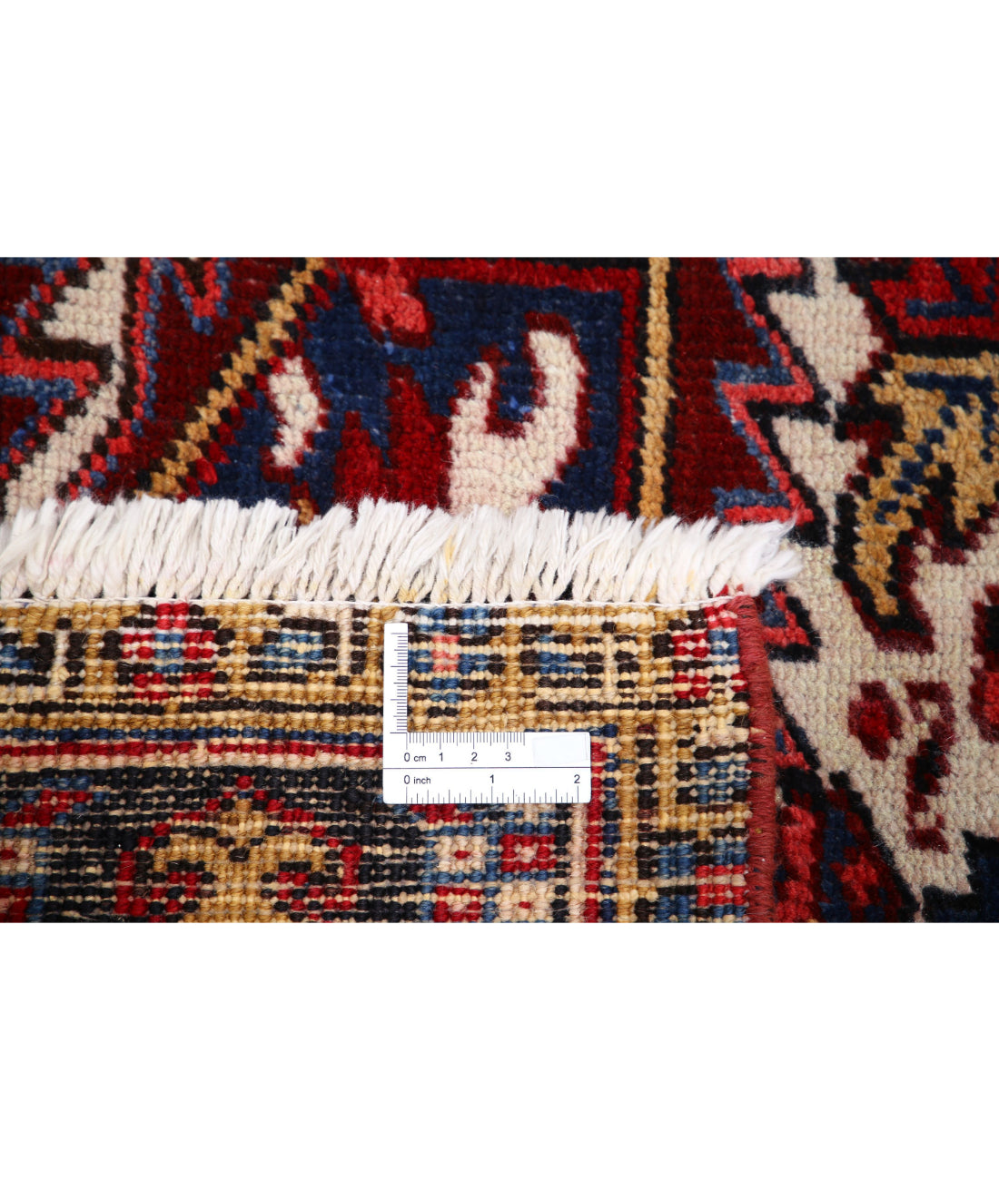 Heriz 8'11'' X 11'8'' Hand-Knotted Wool Rug 8'11'' x 11'8'' (268 X 350) / Red / Blue