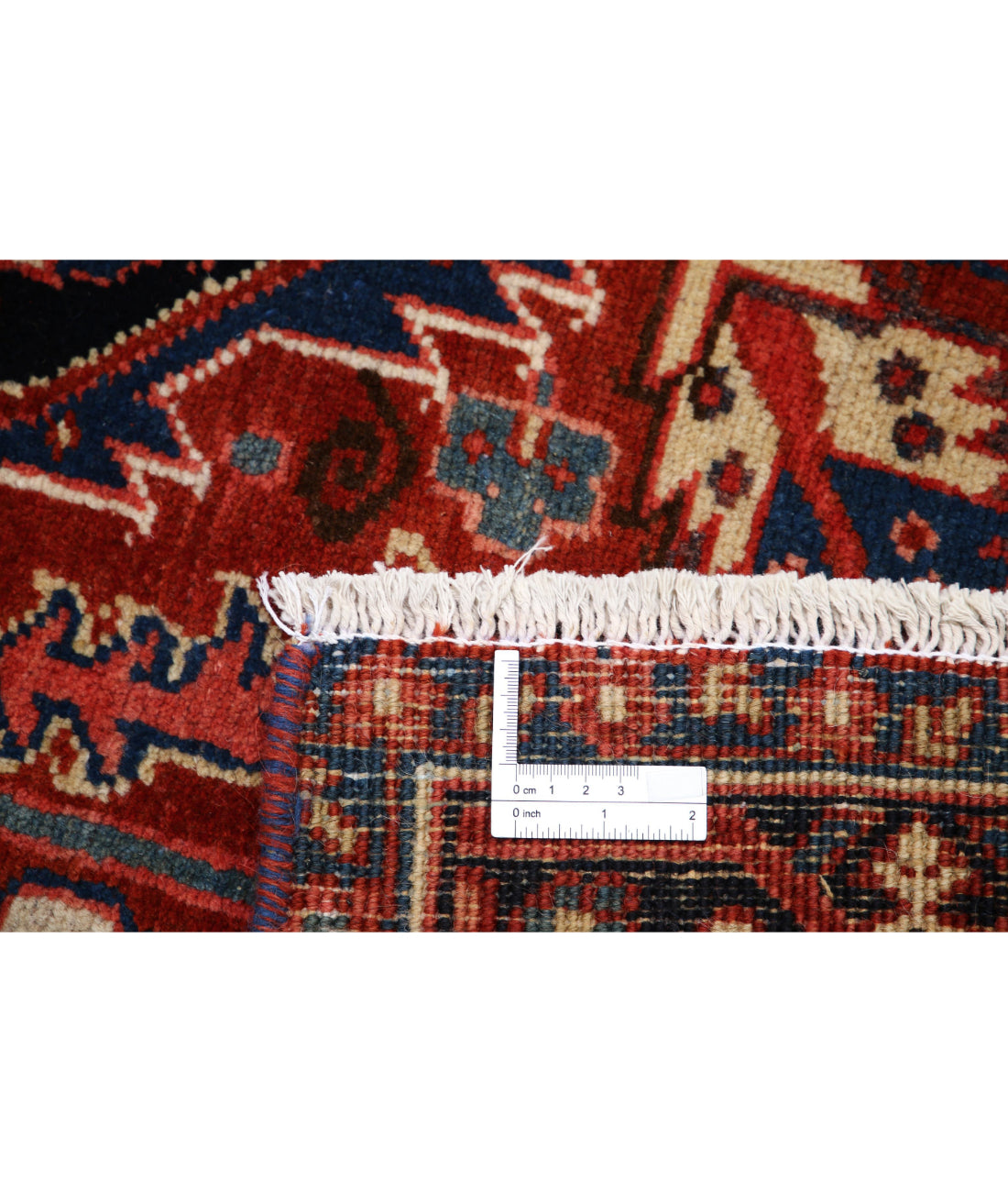 Heriz 7'9'' X 11'4'' Hand-Knotted Wool Rug 7'9'' x 11'4'' (233 X 340) / Rust / Blue