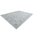 Jasmine 11'9'' X 14'10'' Hand-Knotted Wool Rug 11'9'' x 14'10'' (353 X 445) / Blue / Blue
