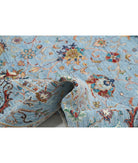 Jasmine 11'9'' X 14'10'' Hand-Knotted Wool Rug 11'9'' x 14'10'' (353 X 445) / Blue / Blue
