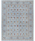 Jasmine 11'9'' X 14'10'' Hand-Knotted Wool Rug 11'9'' x 14'10'' (353 X 445) / Blue / Blue