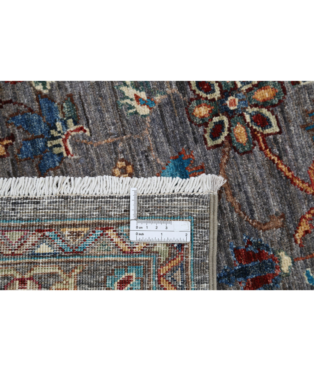 Jasmine 9'0'' X 12'3'' Hand-Knotted Wool Rug 9'0'' x 12'3'' (270 X 368) / Grey / Grey