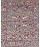 Jasmine 8'0'' X 9'9'' Hand-Knotted Wool Rug 8'0'' x 9'9'' (240 X 293) / Grey / Grey