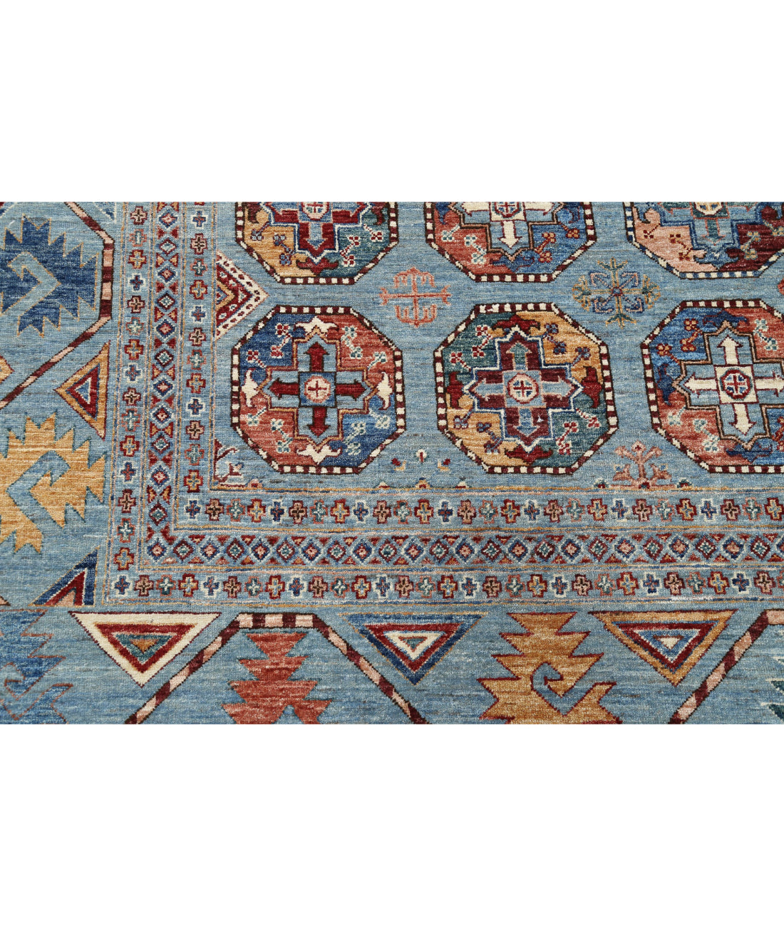 Jasmine 11'11'' X 15'8'' Hand-Knotted Wool Rug 11'11'' x 15'8'' (358 X 470) / Blue / Multi
