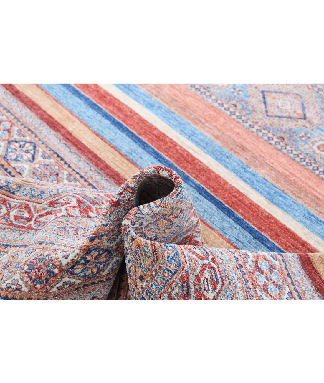 Khurjeen 6'7'' X 9'7'' Hand-Knotted Wool Rug 6'7'' x 9'7'' (198 X 288) / Multi / Multi