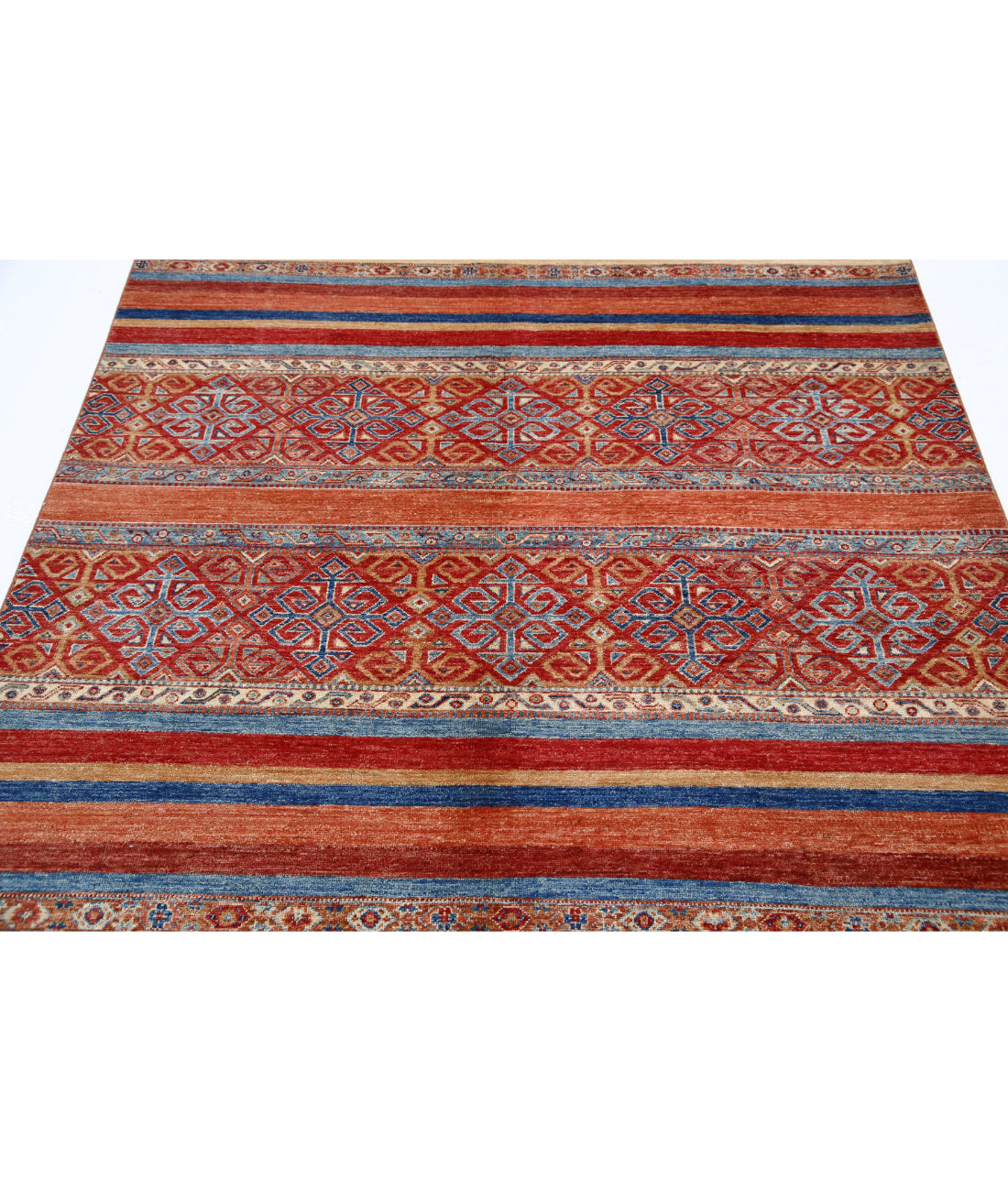 Khurjeen 5'7'' X 7'6'' Hand-Knotted Wool Rug 5'7'' x 7'6'' (168 X 225) / Multi / Multi