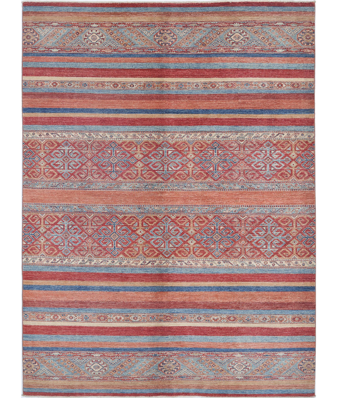 Khurjeen 5'7'' X 7'6'' Hand-Knotted Wool Rug 5'7'' x 7'6'' (168 X 225) / Multi / Multi