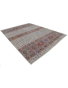 Khurjeen 8' 10" X 11' 9" Hand-Knotted Wool Rug 8' 10" X 11' 9" (269 X 358) / Grey / Red