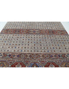 Khurjeen 8' 10" X 11' 9" Hand-Knotted Wool Rug 8' 10" X 11' 9" (269 X 358) / Grey / Red