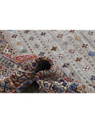 Khurjeen 8' 10" X 11' 9" Hand-Knotted Wool Rug 8' 10" X 11' 9" (269 X 358) / Grey / Red