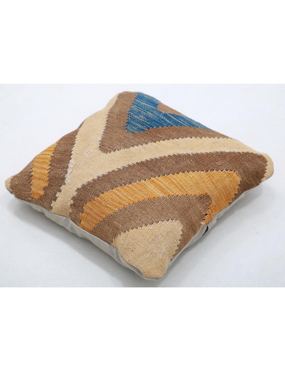 Pillows 1' 5" X 1' 5" Hand-Woven Wool Pillow 1' 5" X 1' 5" (43 X 43) / Multi / Multi