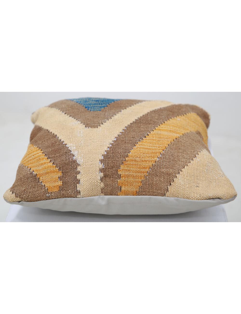 Pillows 1' 5" X 1' 5" Hand-Woven Wool Pillow 1' 5" X 1' 5" (43 X 43) / Multi / Multi