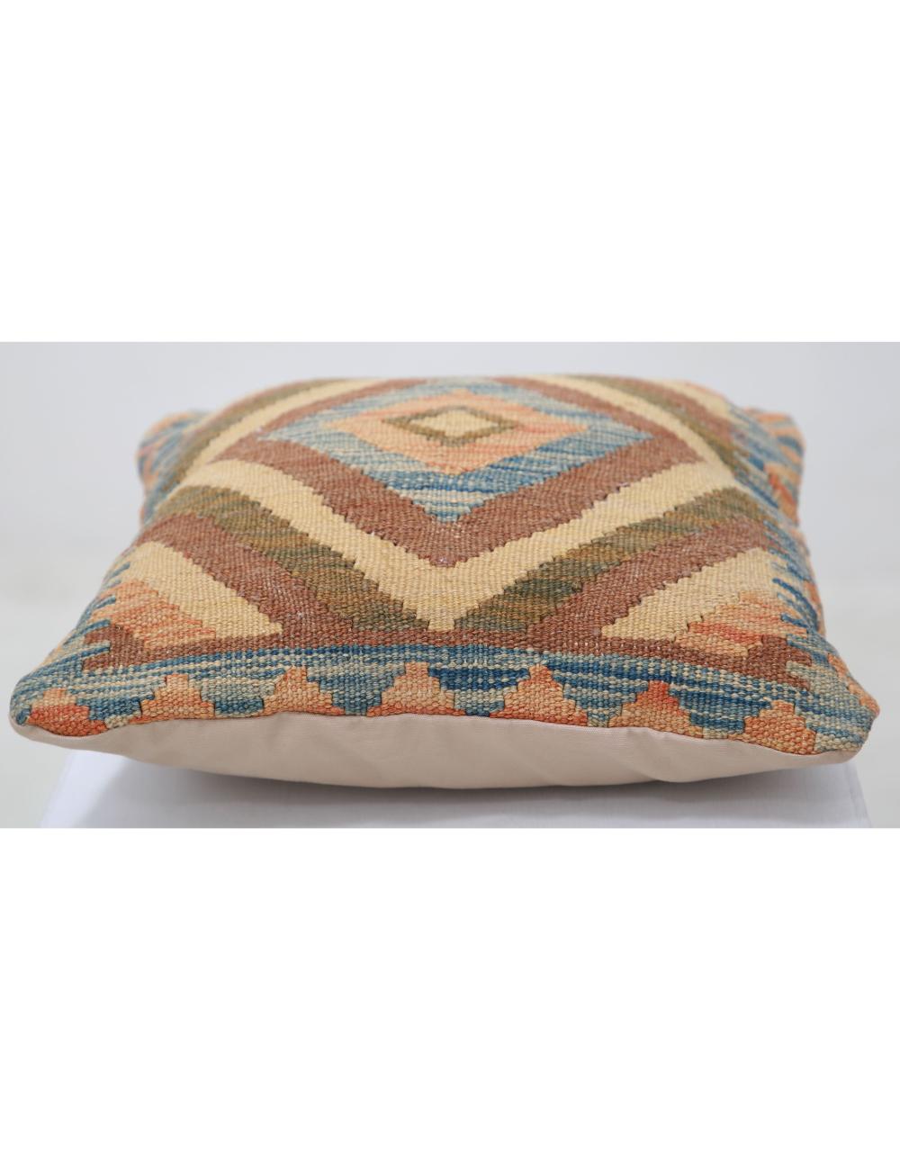 Pillows 1' 5" X 1' 5" Hand-Woven Wool Pillow 1' 5" X 1' 5" (43 X 43) / Multi / Multi