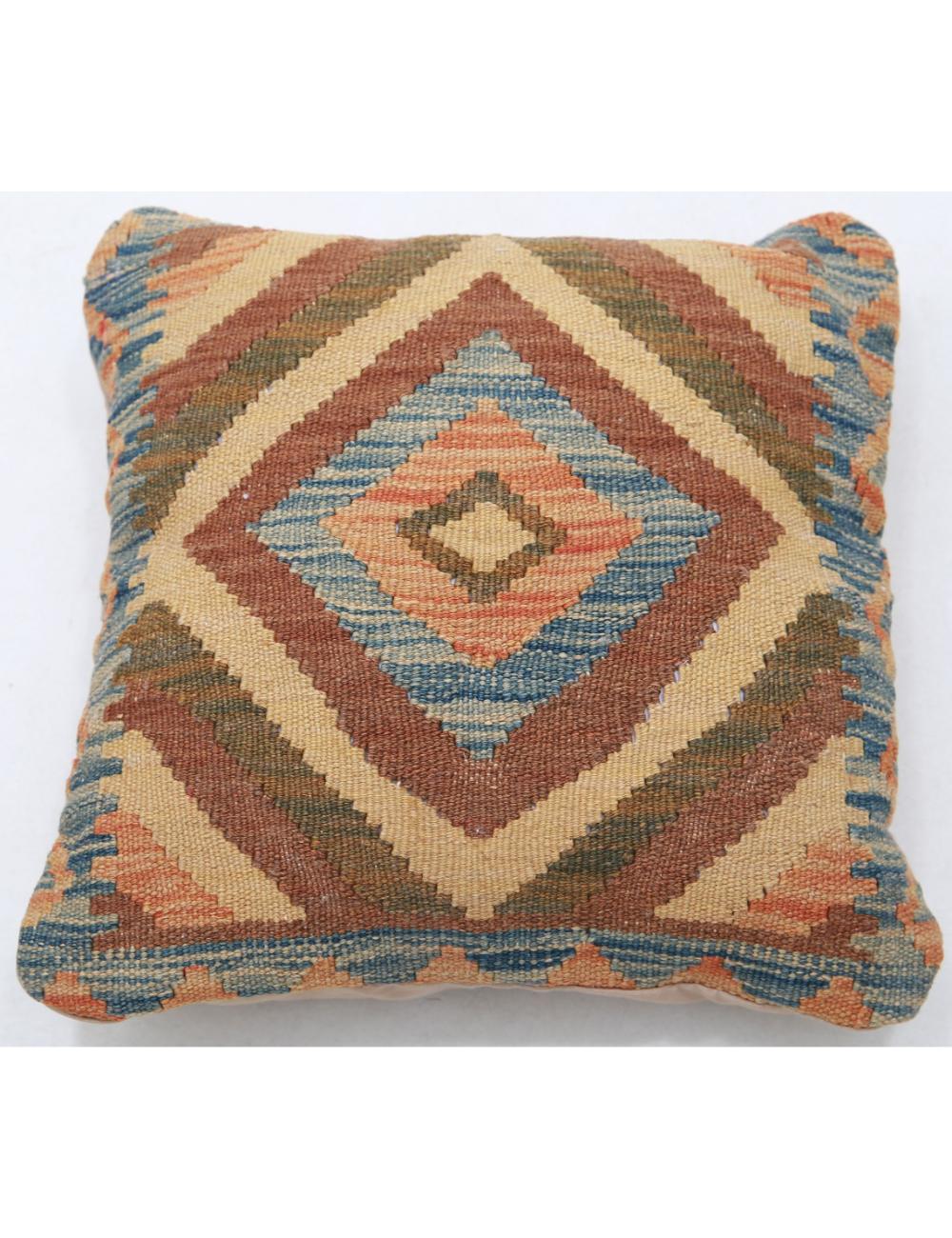 Pillows 1' 5" X 1' 5" Hand-Woven Wool Pillow 1' 5" X 1' 5" (43 X 43) / Multi / Multi