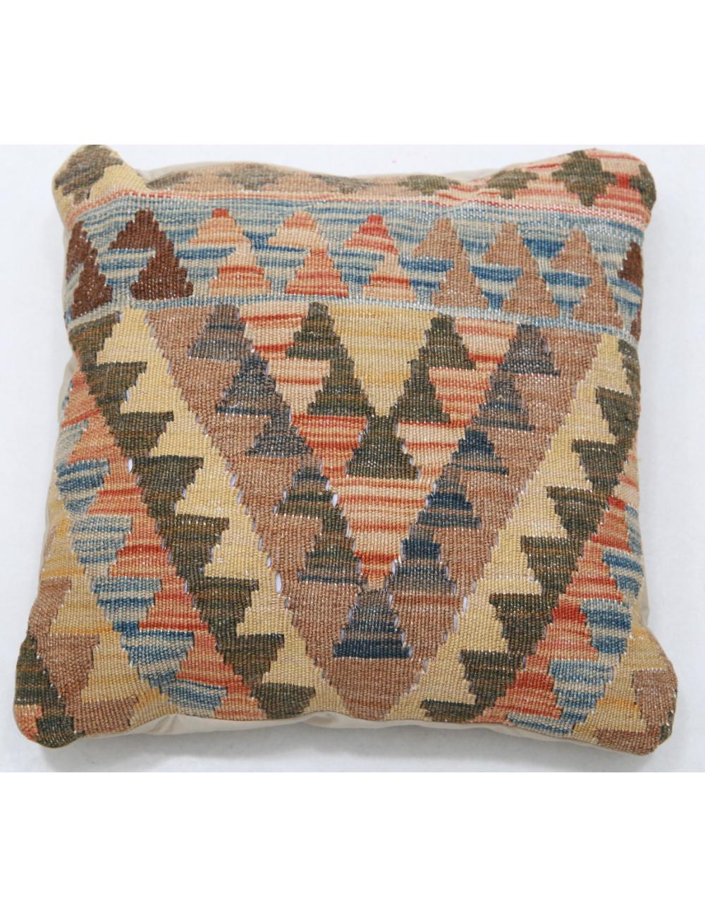 Pillows 1' 5" X 1' 5" Hand-Woven Wool Pillow 1' 5" X 1' 5" (43 X 43) / Multi / Multi