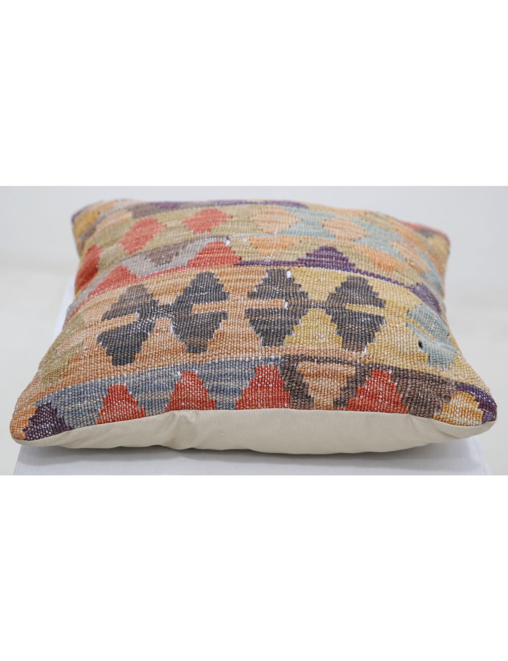 Pillows 1' 5" X 1' 5" Hand-Woven Wool Pillow 1' 5" X 1' 5" (43 X 43) / Multi / Multi