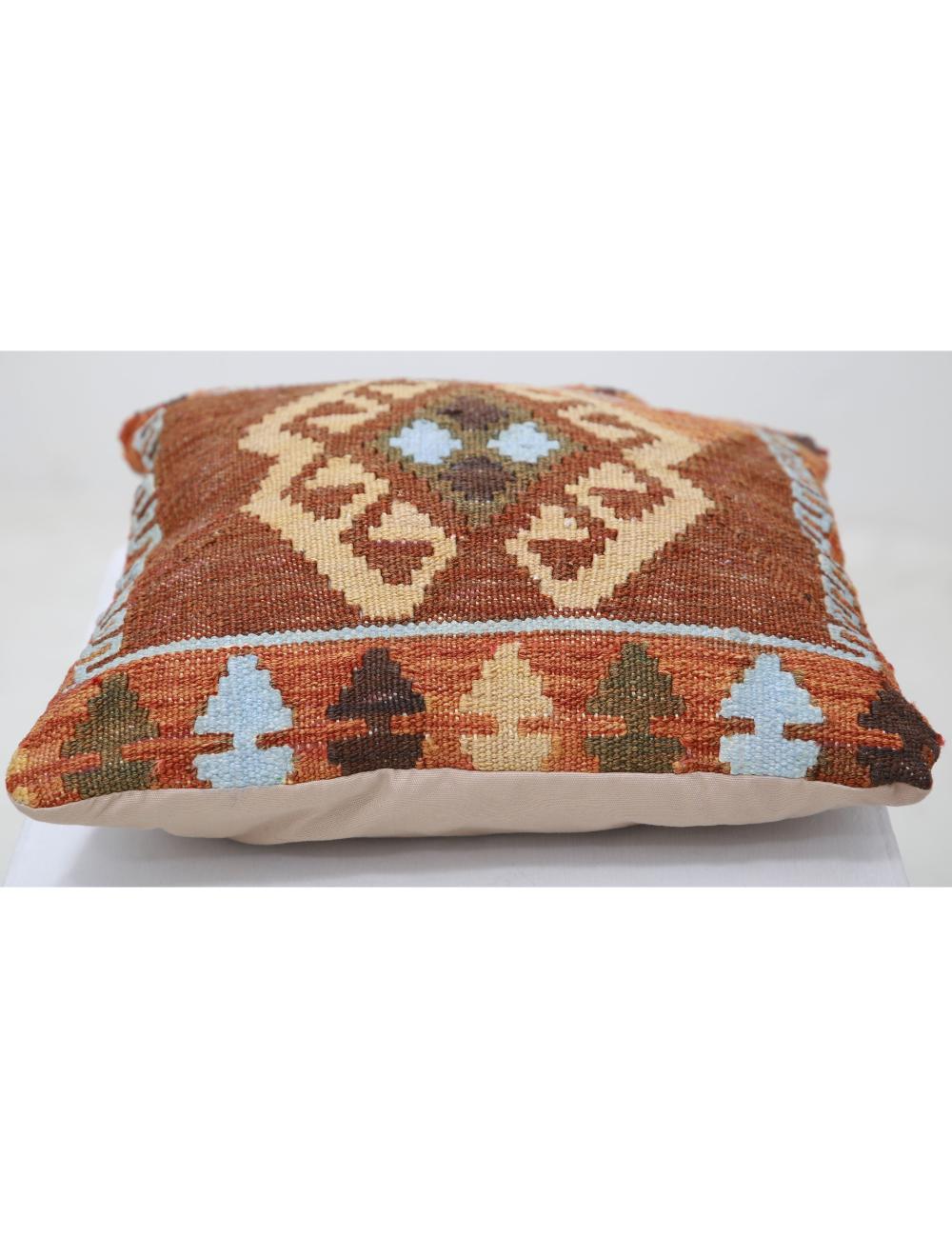 Pillows 1' 5" X 1' 5" Hand-Woven Wool Pillow 1' 5" X 1' 5" (43 X 43) / Multi / Multi