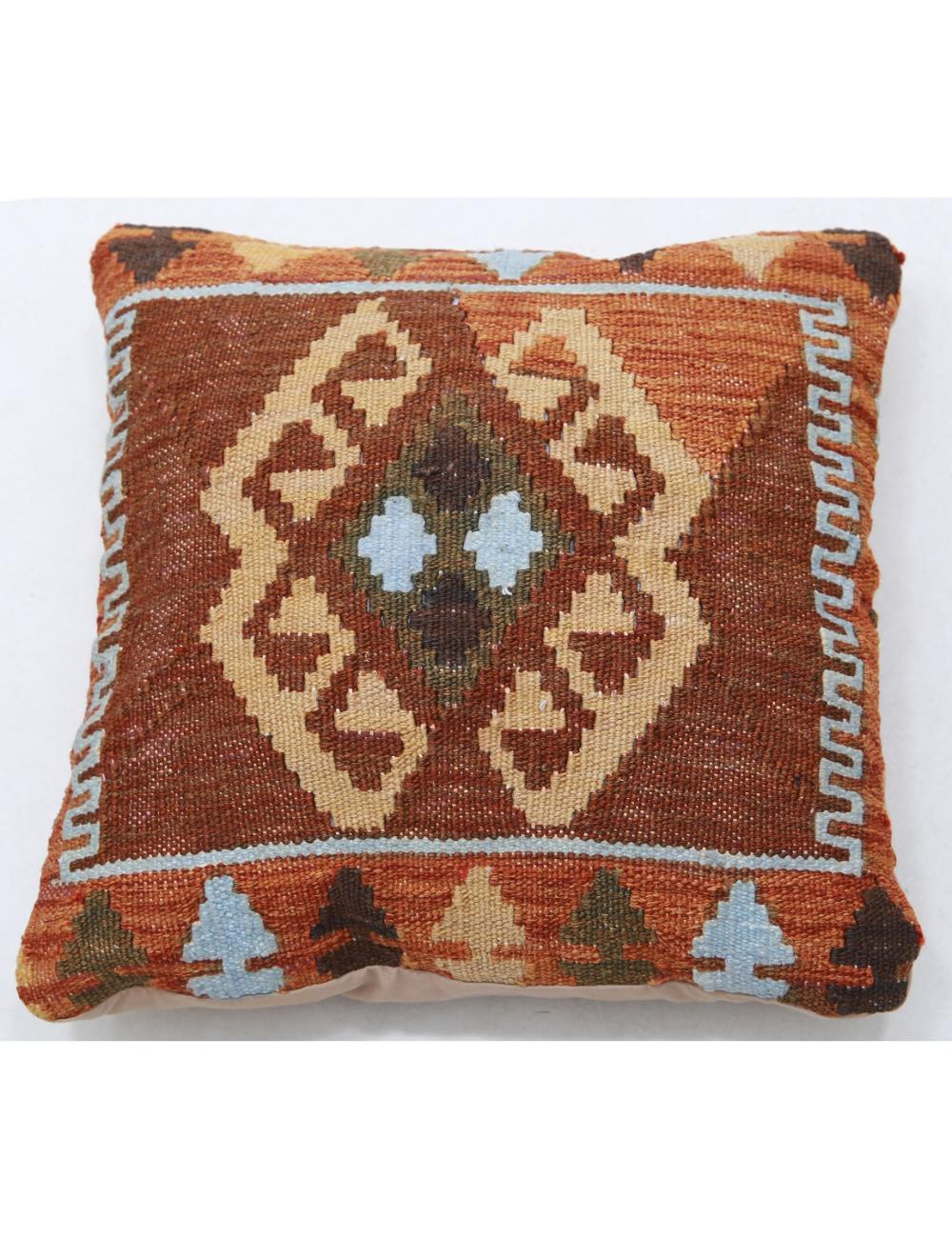 Pillows 1' 5" X 1' 5" Hand-Woven Wool Pillow 1' 5" X 1' 5" (43 X 43) / Multi / Multi