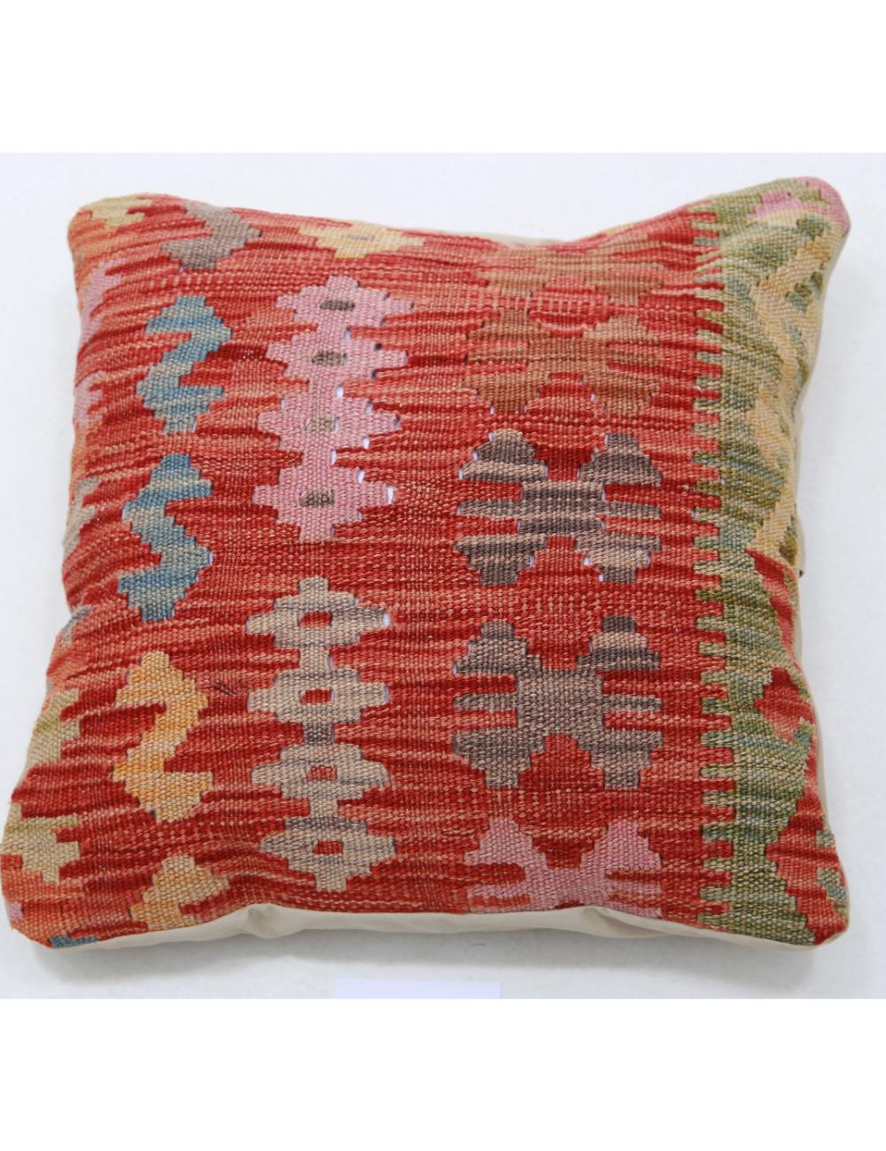 Pillows 1' 5" X 1' 5" Hand-Woven Wool Pillow 1' 5" X 1' 5" (43 X 43) / Multi / Multi